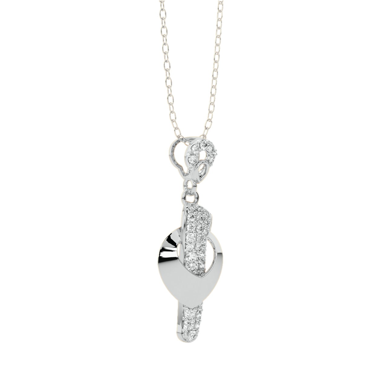 Ebba Round Diamond Office Wear Pendant